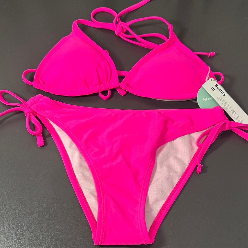 Neon Pink Bikini Set